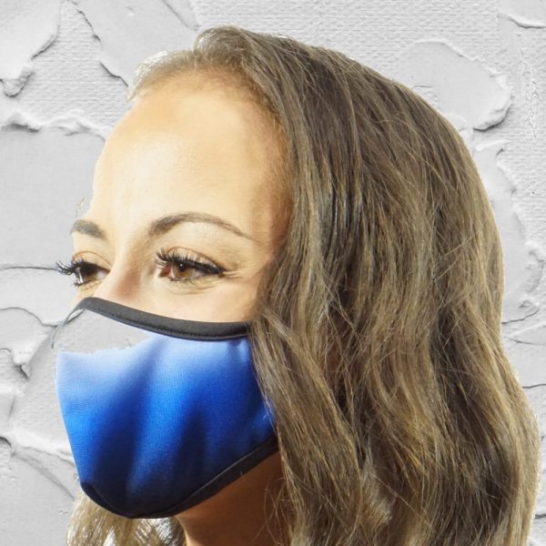 Made in Nevada Fade to Blue Face Mask