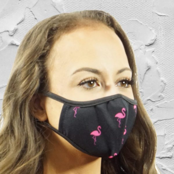 Made in Nevada Flamingos Face Mask