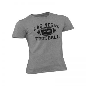 Made in Nevada Gray Las Vegas Football T-shirt