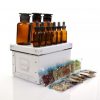 Mad Scientist Kit with white box and amber bottles