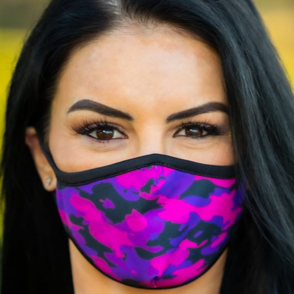 Made in Nevada Purple Camo Face Mask