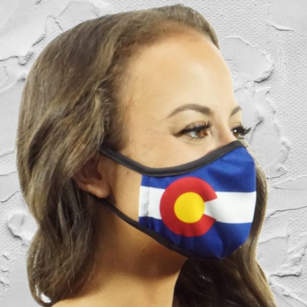 Made in Nevada Colorado Flag – Rocky Mountain Safe – Face Mask