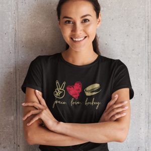 Product image of  Peace Love Hockey Ladies T-Shirt