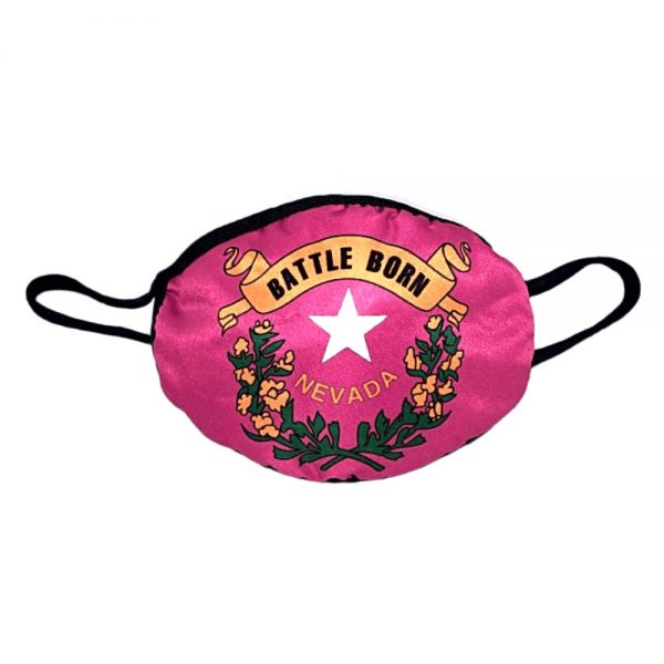 Made in Nevada Battle Born Face Mask Adult – Pink