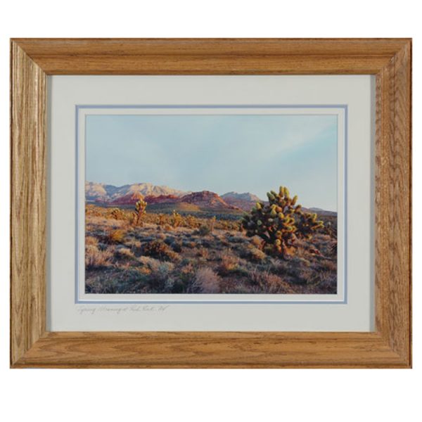 Made in Nevada Spring Morning at Red Rock, NV – Framed print