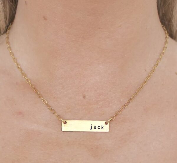 Made in Nevada PTH Bar Necklace