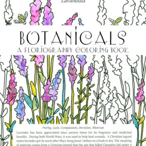 Product image of  Coloring Book Garden Plants Victorian Language Of Flowers