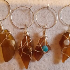 Made in Nevada Wine glass charm sets – Various colors