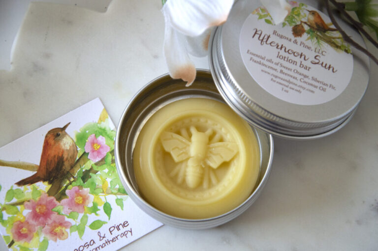 Beeswax Lotion Bar All Natural Dry Skin Care Eczema Soother Made in