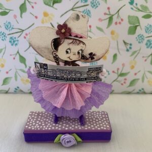 Made in Nevada Cowgirl Jane – Vintage Inspired Chenille Paper Doll
