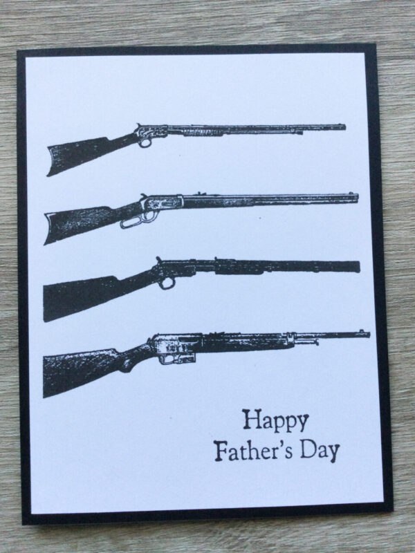 Made in Nevada Black and White Rifle Enthusiast card