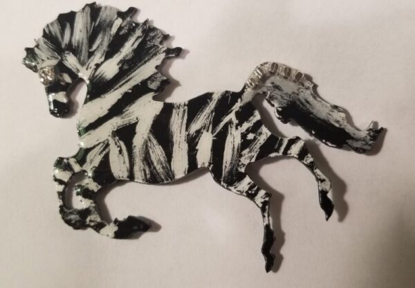 Made in Nevada Zebra metal art