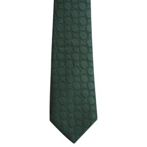 Product image of  Dark green necktie with double circles (long)