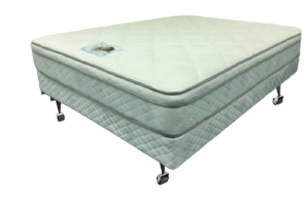 Product image of  The Plug Package: Mattress, Boxspring, Metal Bed Frame All In One