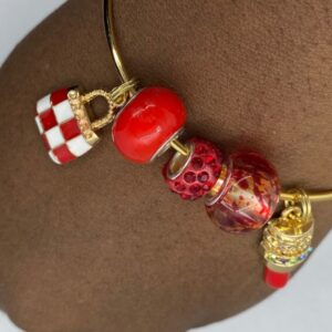 Made in Nevada Red Ruby Charm Bracelet