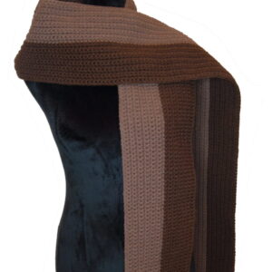 Product image of  Duo Choco – Crocheted Scarf for Women