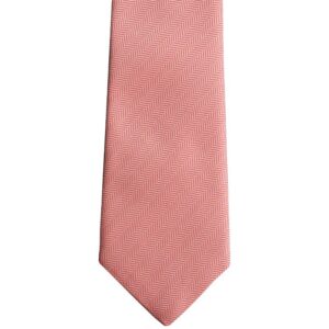Made in Nevada Red and white herringbone necktie
