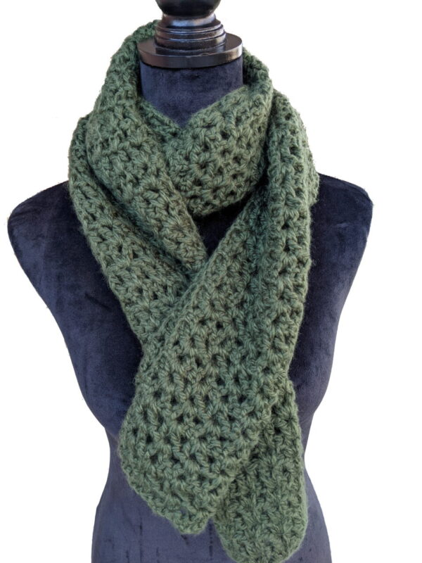 Made in Nevada Army Charm – Crocheted Scarf for Women