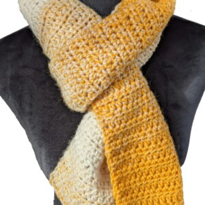 Made in Nevada Butterscotch Hand-Crocheted Scarf