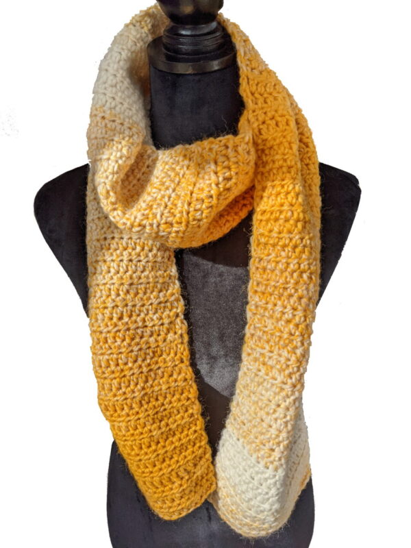Made in Nevada Butterscotch – Crocheted Scarf for Women