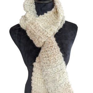 Made in Nevada Champagne Pearl Hand-Crocheted Scarf