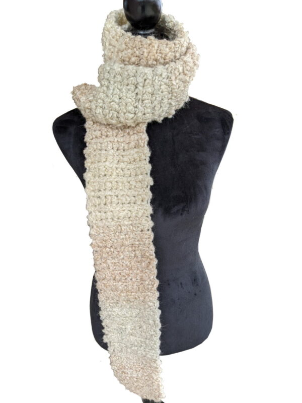 Made in Nevada Champagne Pearl – Crocheted Scarf for Women & Men