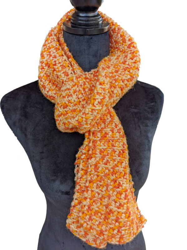 Made in Nevada Creamsical Fudge Hand-Crocheted Scarf – Fall-Winter Collection