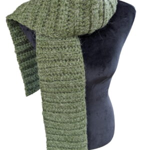Made in Nevada Green Tree Python – Crocheted Scarf for Women