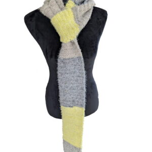 Made in Nevada Hell-oh! Yellow — Crocheted Scarf for Women