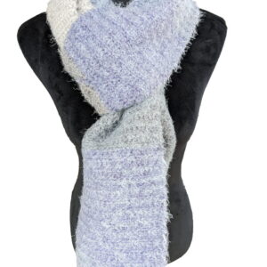 Made in Nevada It’s All Fuzzy Hand-Crocheted Scarf – Supersoft Luxe Collection