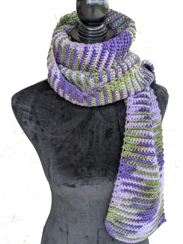 Made in Nevada Lavender As-pair-i-guess – Crocheted Scarf for Women