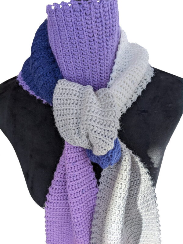 Made in Nevada Lilac Attack – Crocheted Scarf for Women