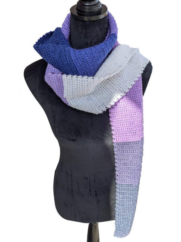 Made in Nevada Lilac Attack – Crocheted Scarf for Women