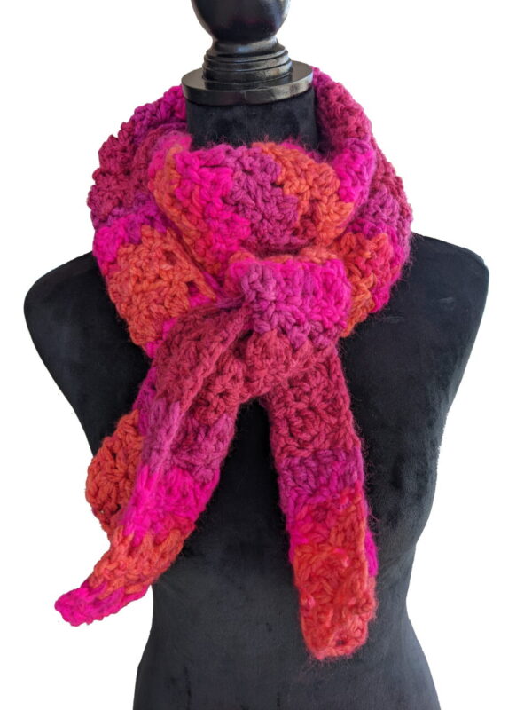 Made in Nevada Oruchsia – Crocheted Scarf for Women