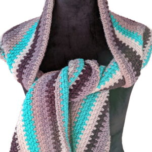Made in Nevada Rivers Runs Thru Hand-Crocheted Scarf