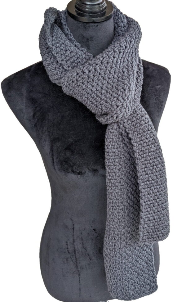 Made in Nevada Steeled Hand-Crocheted Scarf for Women & Men