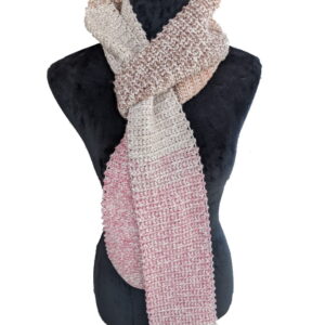 Made in Nevada Tickled Pink – Crocheted Scarf for Women