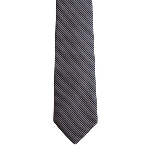 Made in Nevada Black and grey stripe necktie