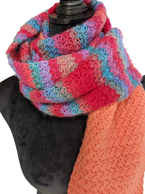 Made in Nevada Comin’ Up Roses – Crocheted Scarf for Women