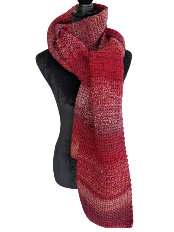 Made in Nevada King Me Red – Crocheted Scarf for Women & Men