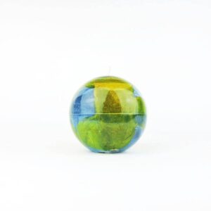 Made in Nevada Ocean Blue / Yellow Calypso Sphere Candle