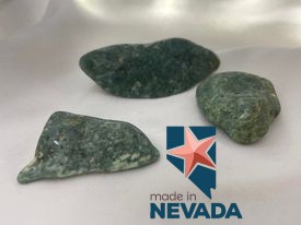 Made in Nevada Green Moss Agate Stones