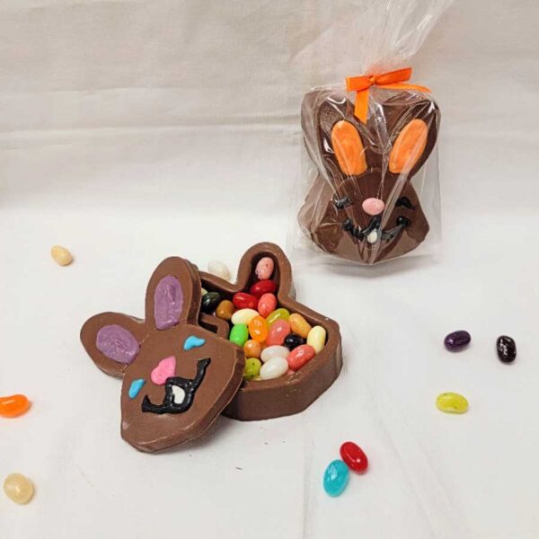 Sugar Free Chocolate Bunny Box with Sugar Free Jelly Belly Jelly Beans