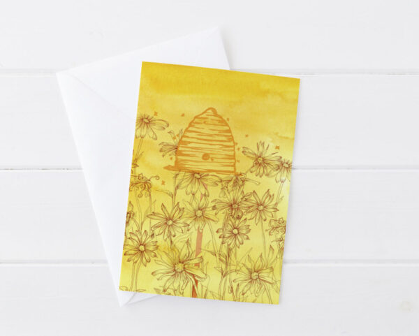 Product image of  Flowers For Bees Greeting Card Set Honeycomb Wildflowers