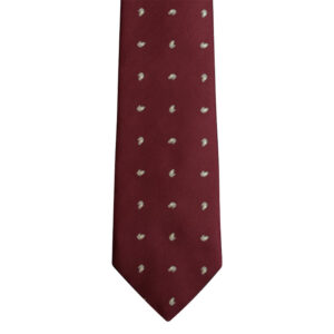 Made in Nevada Burgundy necktie with tan design