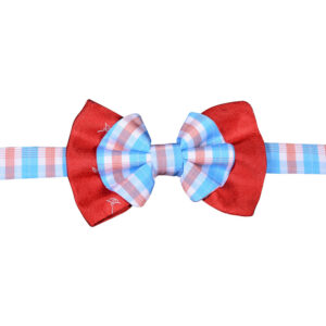 Product image of  Red bowtie with red/white/blue plaid