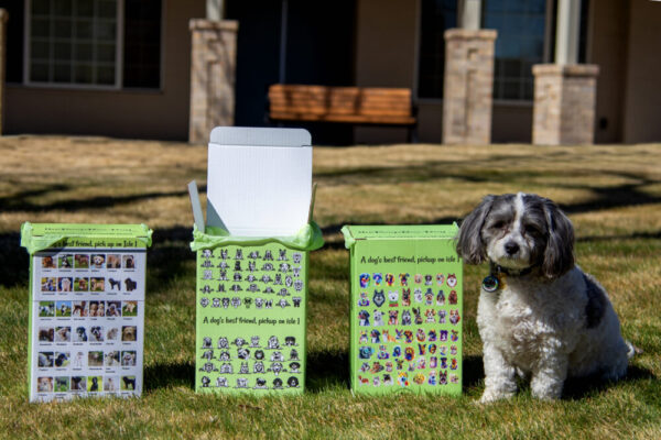 Made in Nevada Watercolor Dogs Poop Box