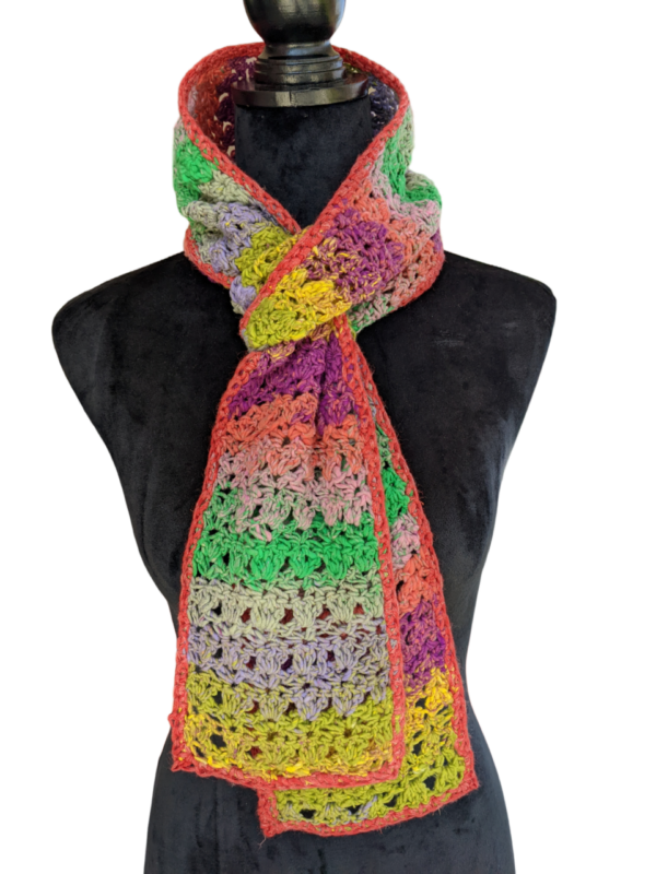 Made in Nevada All Day Primrose – Crocheted Scarf for Women for Spring-Summer