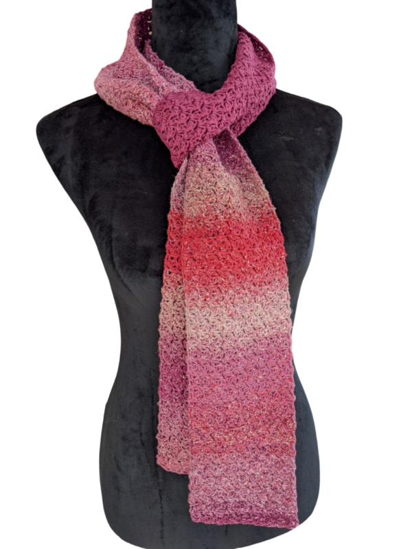 Made in Nevada Dusty Rows – Crocheted Scarf for Women for Spring-Summer