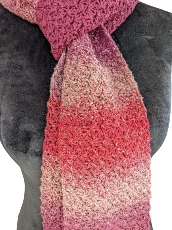 Made in Nevada Dusty Rows – Crocheted Scarf for Women for Spring-Summer